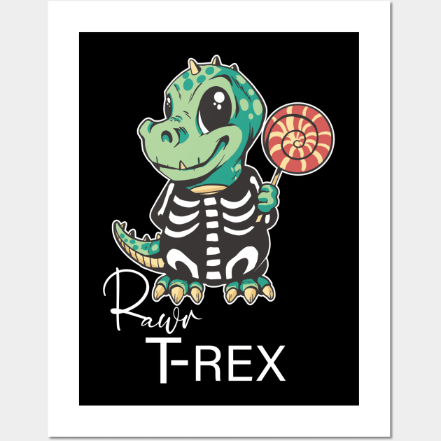 Daddysaurus Papasaurus Wall Art by ArtRoute02